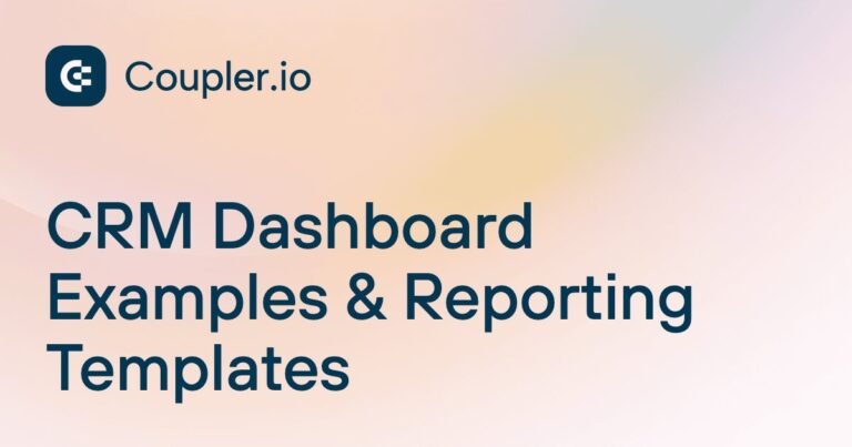 CRM Data Studio dashboard template