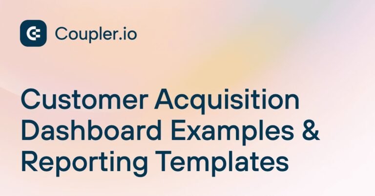 Customer Acquisition Data Studio dashboard template
