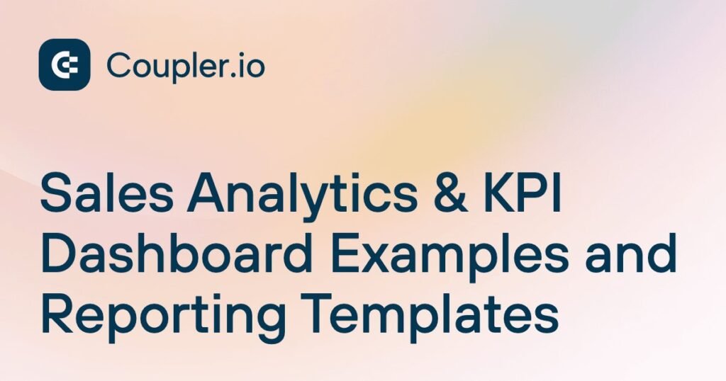 Sales Analytics & KPI Data Studio dashboard template — Data Studio template preview