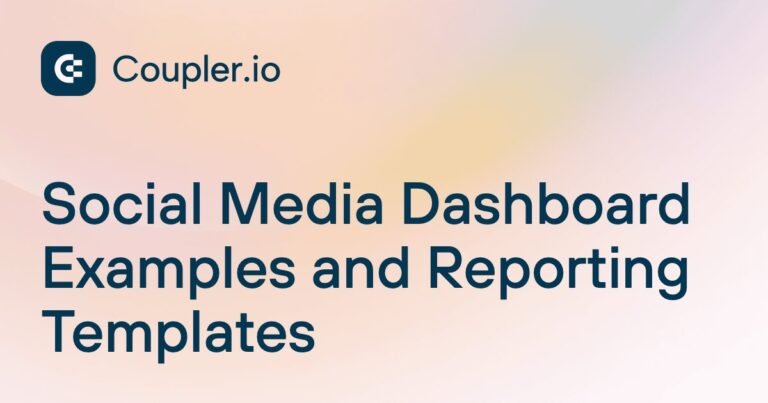 Social Media Data Studio dashboard template