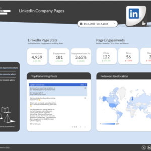LinkedIn Company Pages Data Studio dashboard template