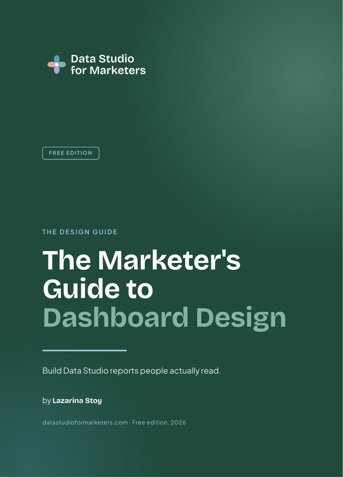 The Marketer's Guide to Dashboard Design, cover page